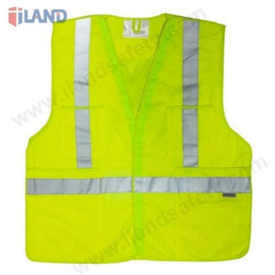 High Visibility Vest, Detachable, Lime