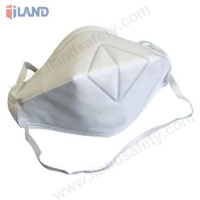 Horizontal fold-flat respirator