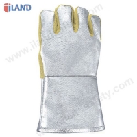 Heat Resistant Gloves, Aluminum Back &amp; Front Cuff