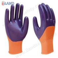 Nitrile Coated Gloves, Open back