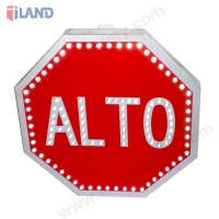 Solar Traffic Sign, Mark Car Stop Sign (Spanish)